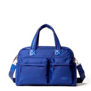 MZ Wallace Blue Aegean Bleecker Duffle Bag XL. Retail $425